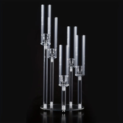 Elegant Acrylic Candelabra Candle Holder: Modern & Stylish Home Decor, and Perfect for Party, Wedding, Birthday