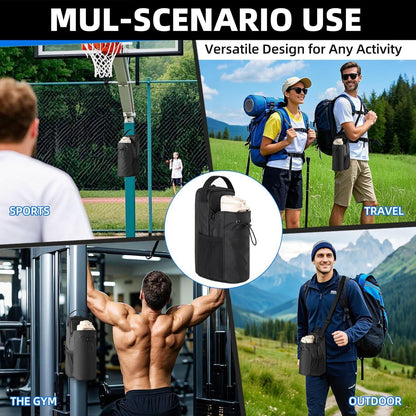 Magnetic Crossbody Bottle Bag – Hands-Free Gym Carry for Water, Phone & Keys