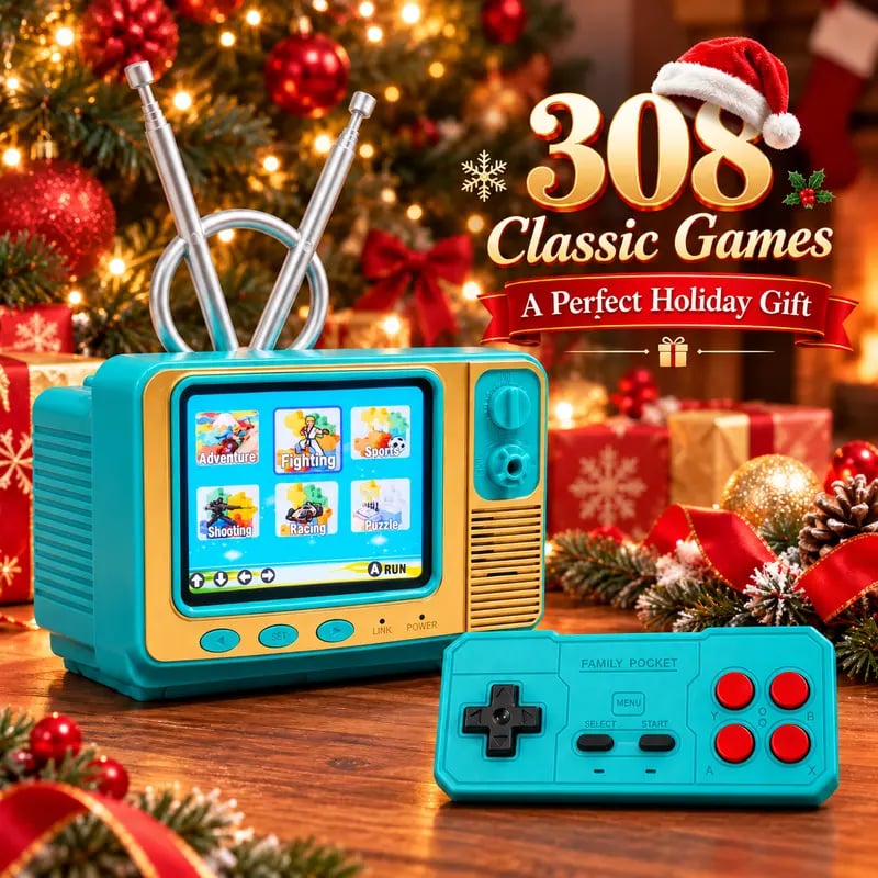 🎮GV300 Retro Handheld Game Console – 2.8' IPS Screen, Portable Gaming Device & Gift for Gamers