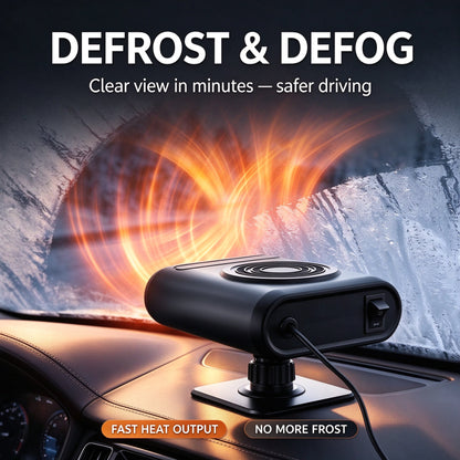 2-in-1 Portable Car Heater and Windshield Defroster: Quick Defrosting & Winter Convenience