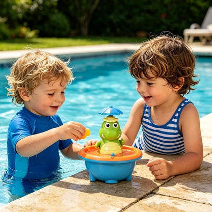Light-Up Crocodile Bath Toy – 5-Mode Water Spraying Fountain