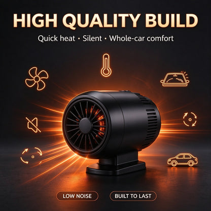 2-in-1 Portable Car Heater and Windshield Defroster: Quick Defrosting & Winter Convenience