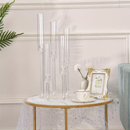 Elegant Acrylic Candelabra Candle Holder: Modern & Stylish Home Decor, and Perfect for Party, Wedding, Birthday