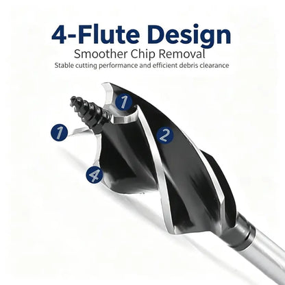 💯🔥10–25mm 8PCS Complete Wood Drilling Set: Heavy-Duty Fluted Bits & Versatile Drilling