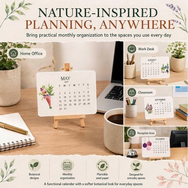 ✨🏆Early Holiday Sale 49% OFF🌱Eco-Friendly Plantable "Timeless" Seed Calendar 2027