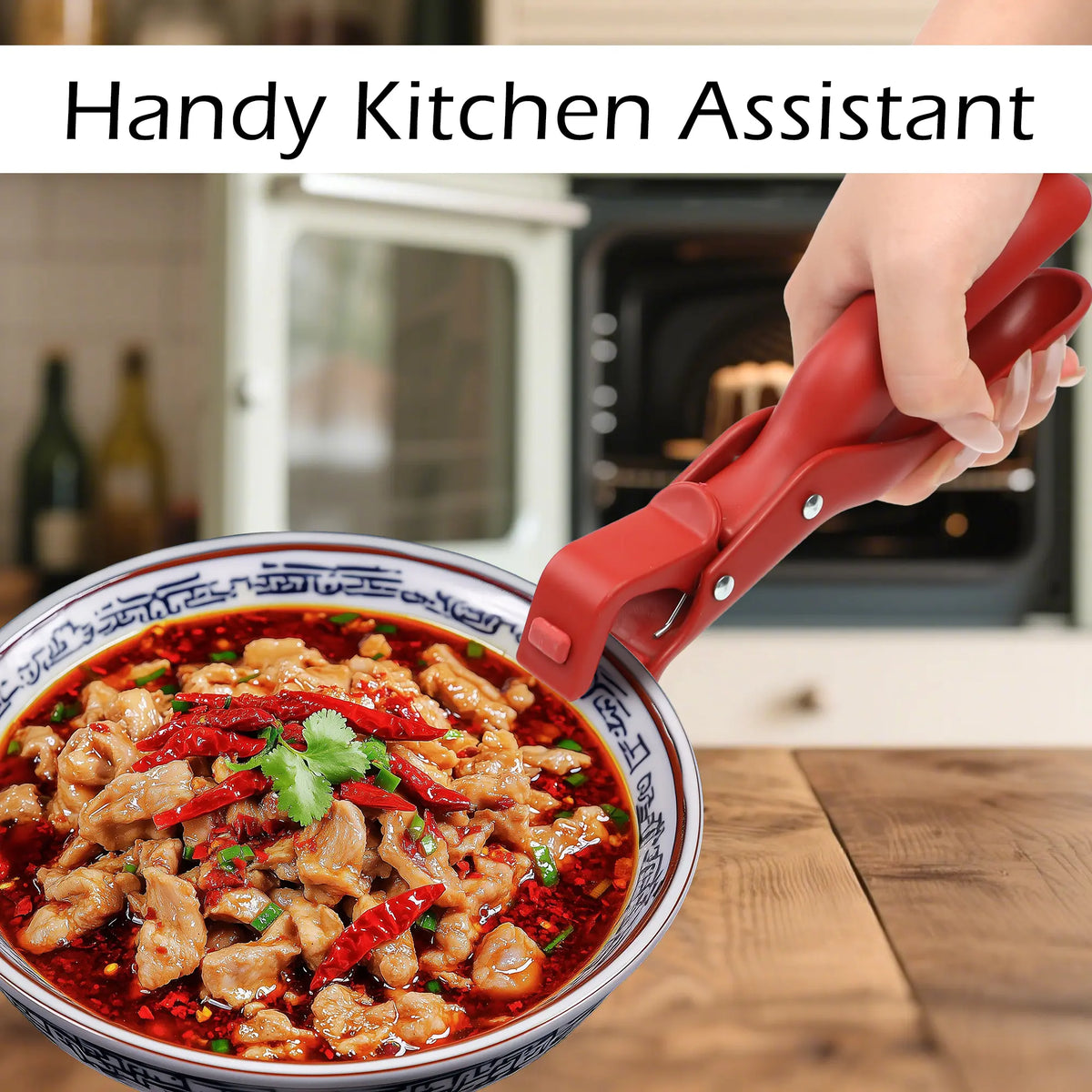 2 Counts Hot Plate Gripper, Multi-Purpose Anti-Scald Tool for Bowls