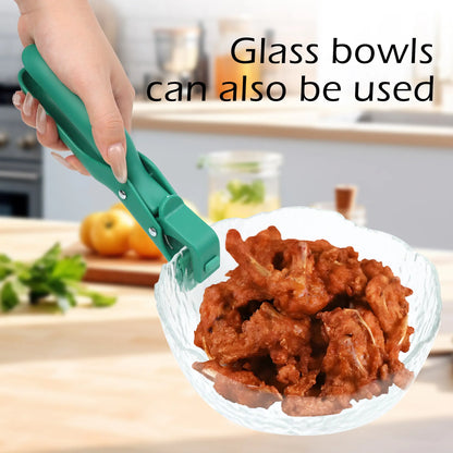 2 Counts Hot Plate Gripper, Multi-Purpose Anti-Scald Tool for Bowls