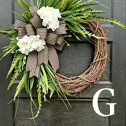 🌸Handcrafted Hydrangea Wreath – The Perfect All-Season Front Door Decor