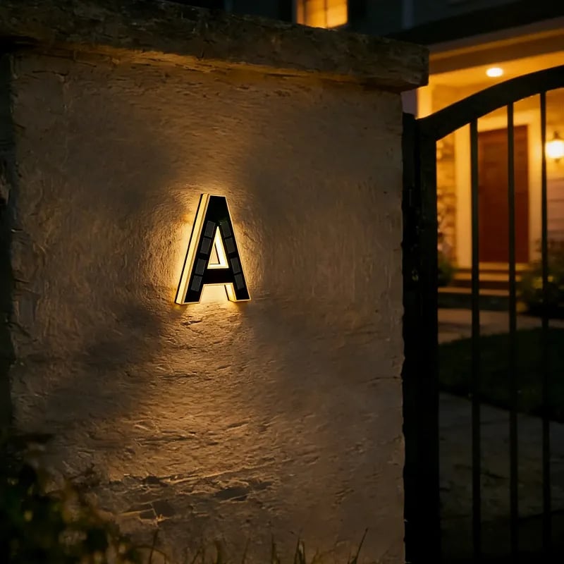🔥Last Day 49% OFF🔥Solar Lighted House Numbers LED Numbers, Waterproof for Outside