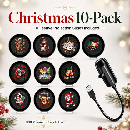 🎄👻 ✨Plug & Play HD Holiday Projector for Christmas & Halloween Decor