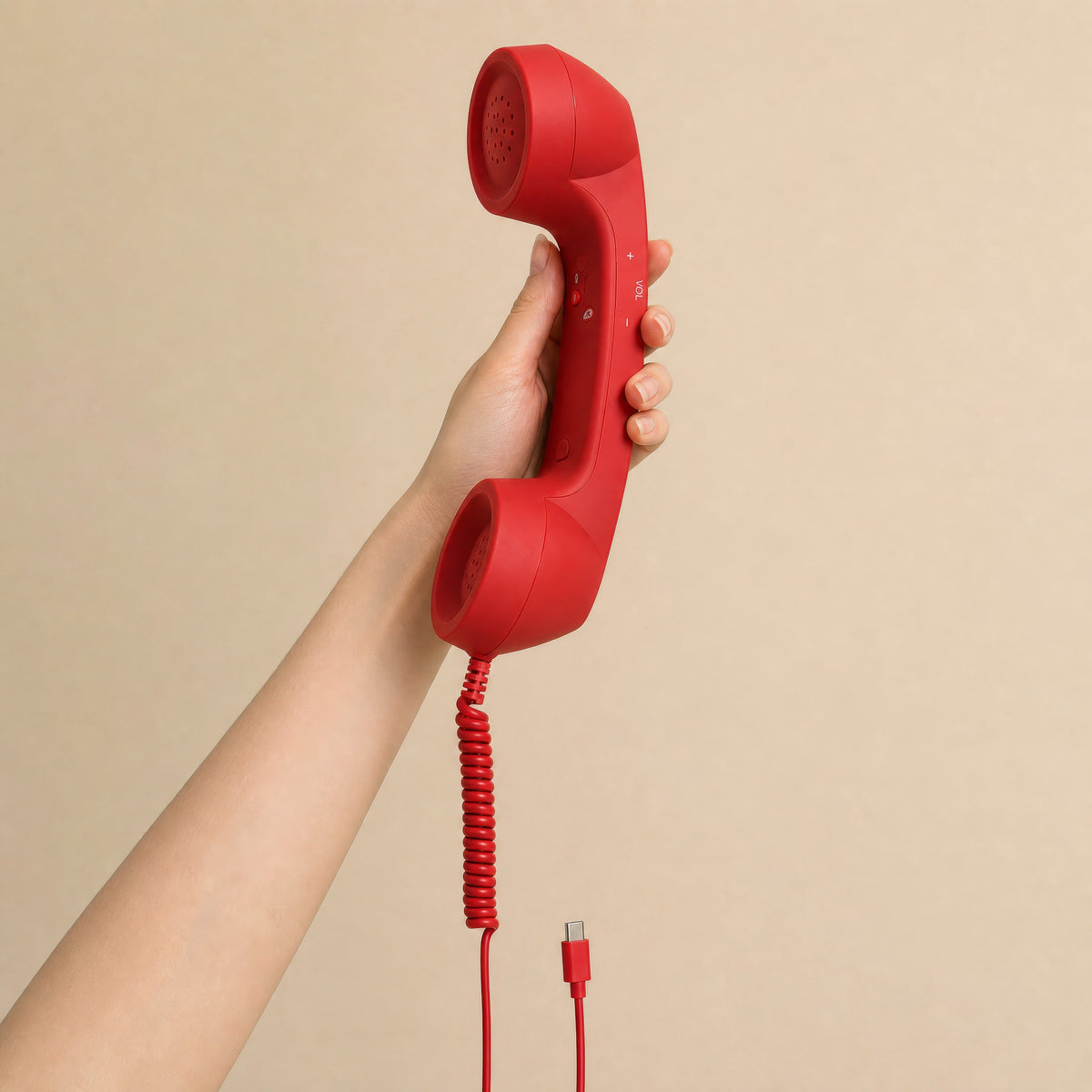 ☎️ Old School Wired Phone Handset – Classic Radiation-Proof Receiver for Mobile Phones