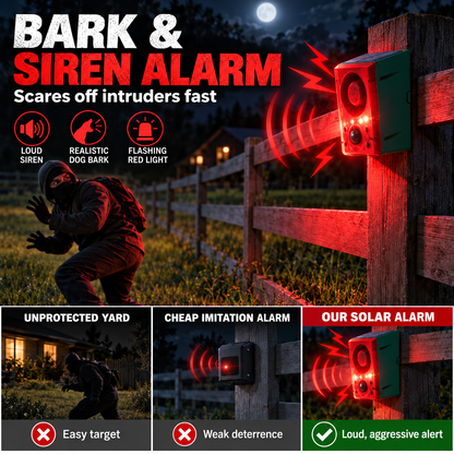 Smart Solar Strobe Alarm & Animal Deterrent System 🛡️
