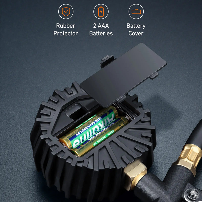 Digital Tire Pressure Gauge with Inflator for Car & Bicycle