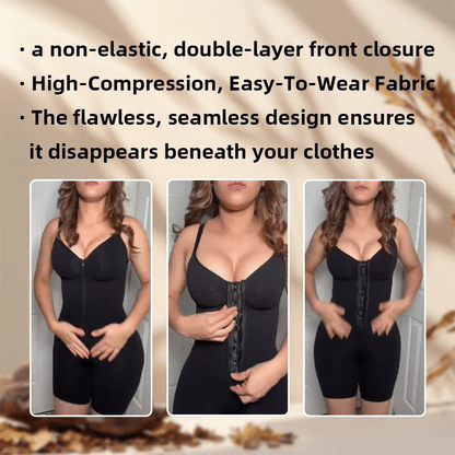 Women's Tummy Control Zip Bodysuit