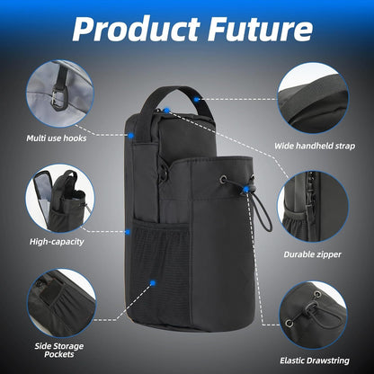 Magnetic Crossbody Bottle Bag – Hands-Free Gym Carry for Water, Phone & Keys