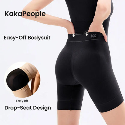Tummy Control Butt Lifter Faja Bodysuit: Back Support Scrunch, Back Open Design🧘