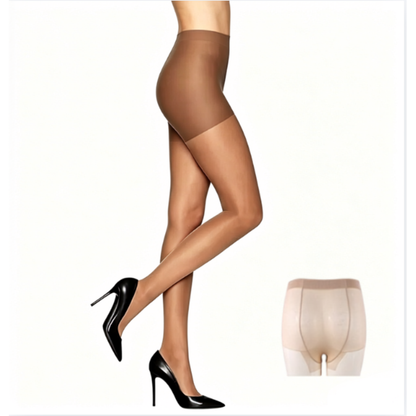 Women's Control Top Shaping Sheer Pantyhose - Run-Resistant & Reinforced Toe