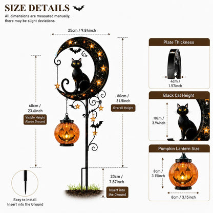 🎃 Halloween Early Bird Sale | 49% OFF Pumpkin Moon Garden Stake Light