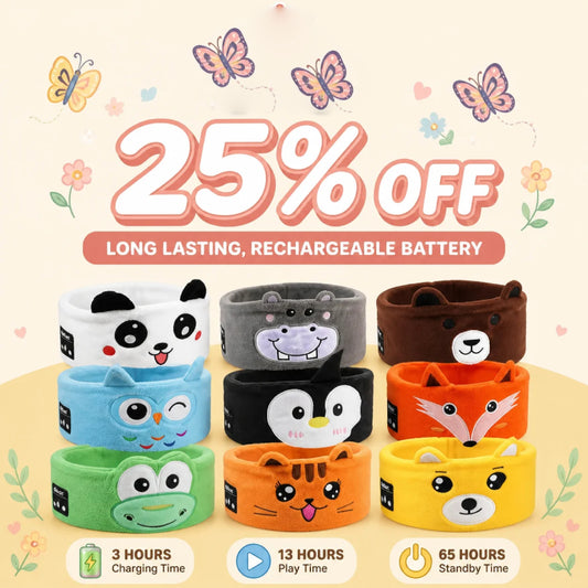 🥳 2026 HOT SALE 🥳💞 Over 50,000 sold! 🎧😴 Bluetooth Headband for Kids – 2‑in‑1: Soft Headband and Sleep Mask. Perfect for travel or naptime. 🧸✨
