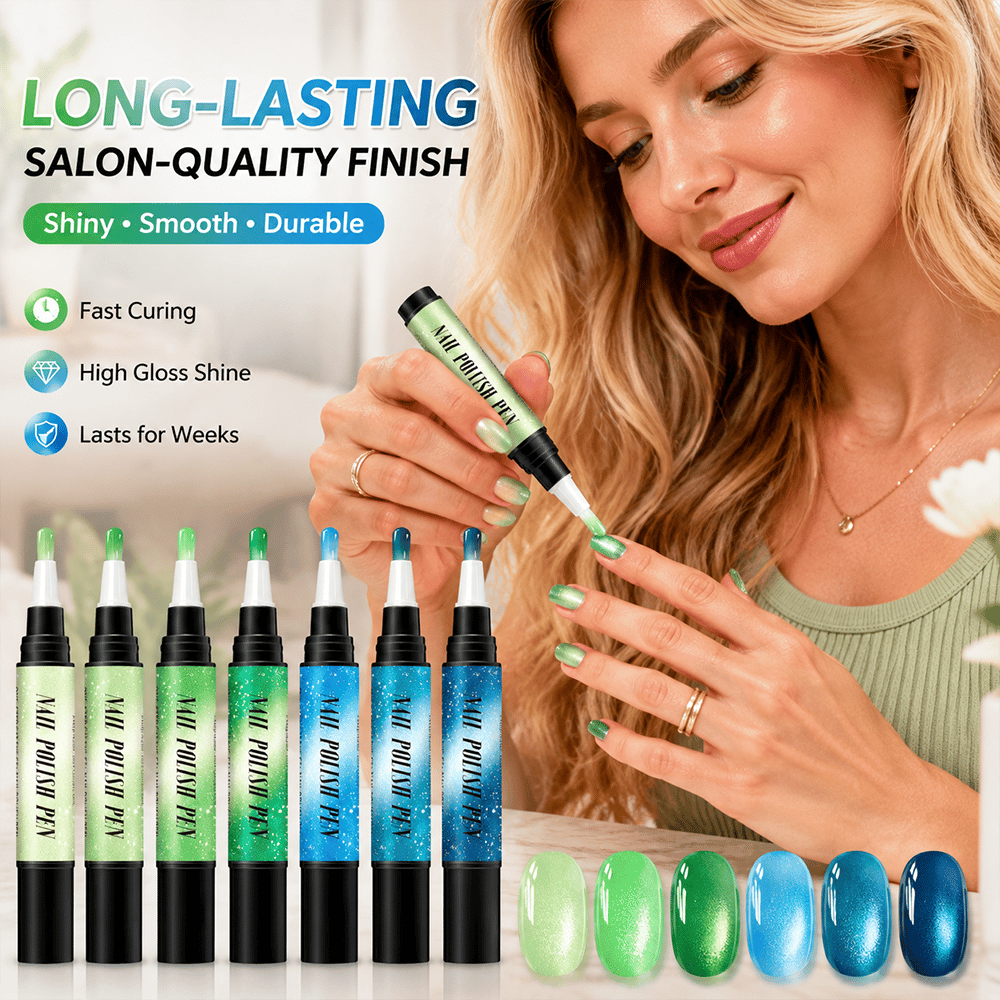 💅 6PCS DIY Gel Nail Art Painting Pen Set – Creative Designs & Easy-to-Use, Salon Beauty at Home