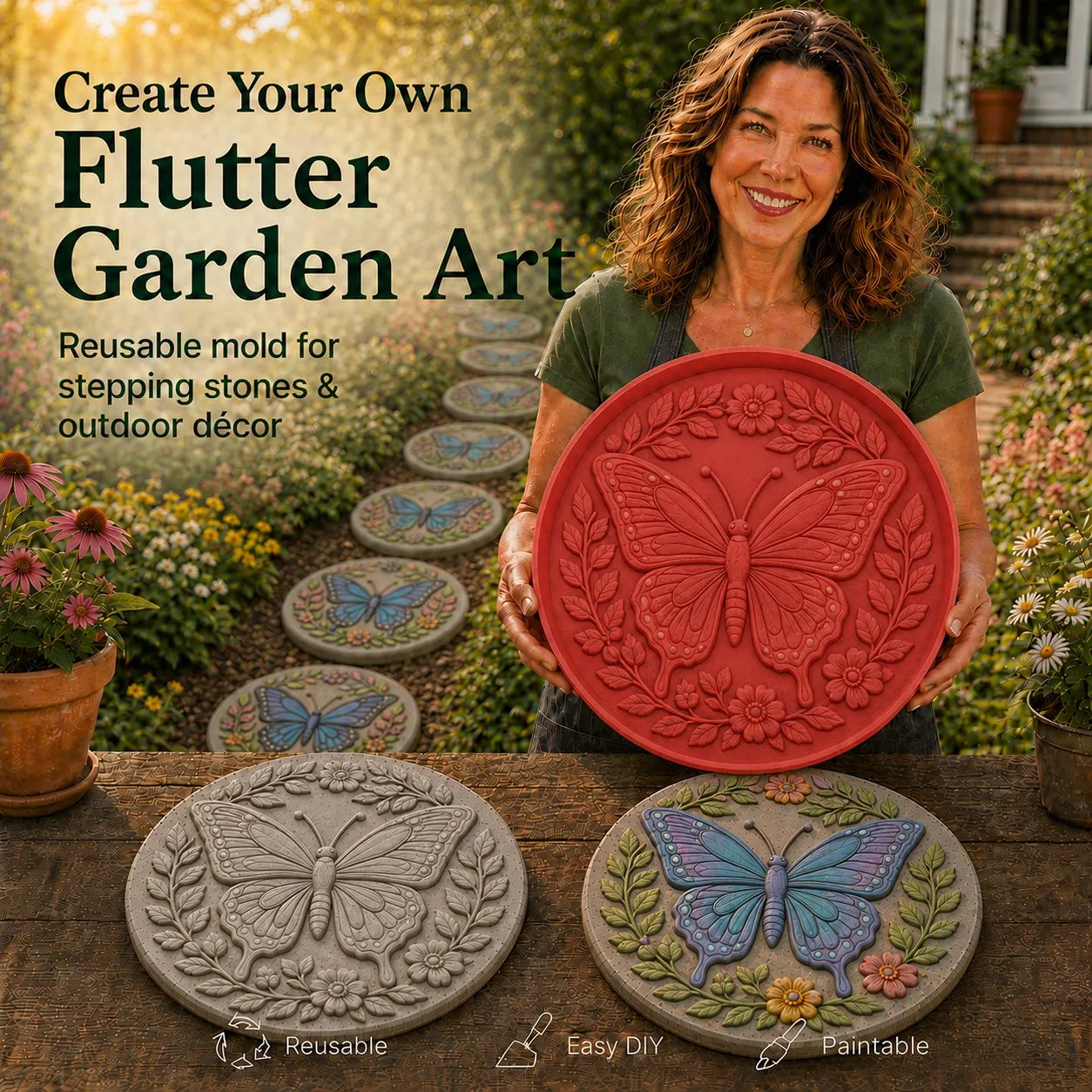 🌻Reusable Animal-Themed Garden Art Mold – 🌿Buy 2 Free Shipping🎨