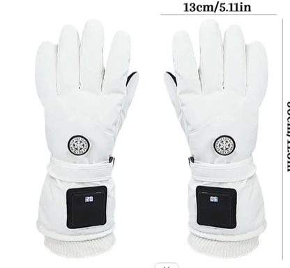 Winter Rechargeable Heated Gloves – 3 Heat Settings, Waterproof & Touchscreen