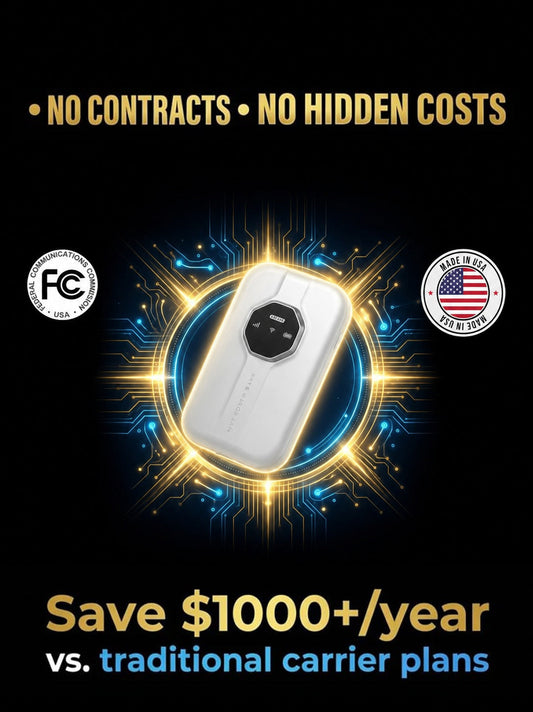 🛜Global Coverage Portable SIM Card WiFi Hotspot: Compact Design & On-the-Go Internet