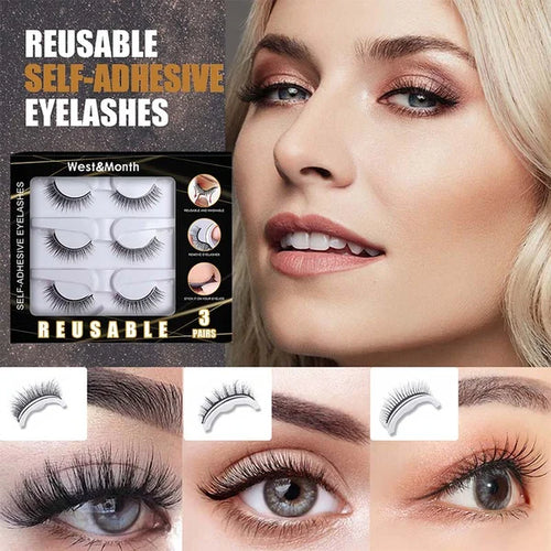 Reusable Self-Adhesive Lashes – No Glue Needed | Buy 1 Get 1 Free