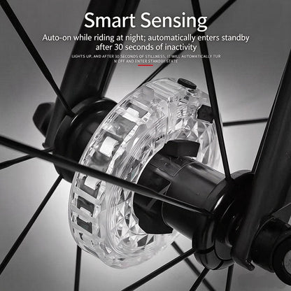 LED Bicycle Wheel Hub Light - Waterproof, Easy Installation & Nighttime Visibility
