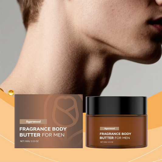 🕯️50% OFF NOW! Luxury Body Butter for Men – Inspired by Baccarat Rouge, Long Lasting Silky Fragrance Body Cream, Irresistible Scented Moisturizer