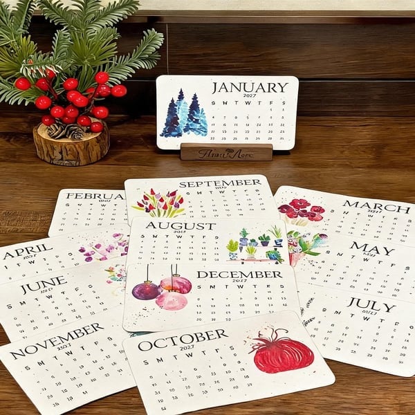 ✨🏆Early Holiday Sale 49% OFF🌱Eco-Friendly Plantable "Timeless" Seed Calendar 2027