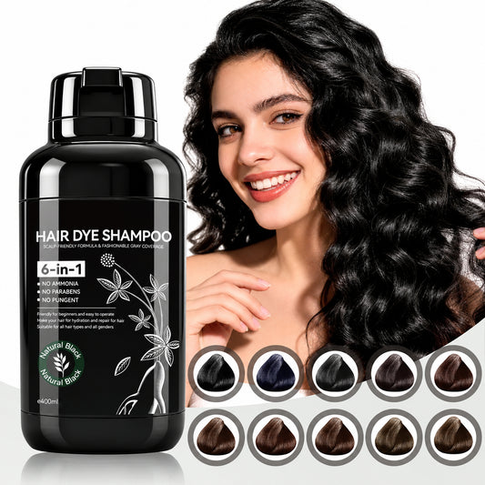6-in-1 Hair Color Shampoo – Easy At-Home Gray Coverage