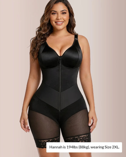 Sculpt & Smooth Front-Zip Full Body Shapewear Bodysuit
