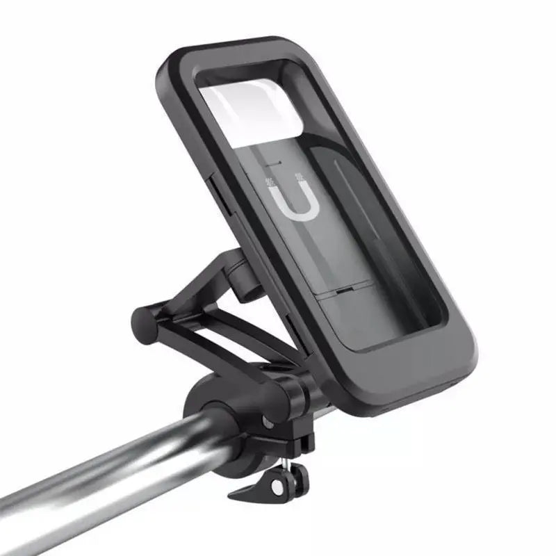 🚴 Waterproof Bike Phone Mount – 360° Rotating Shockproof Handlebar Holder for 4–6.7" Phones