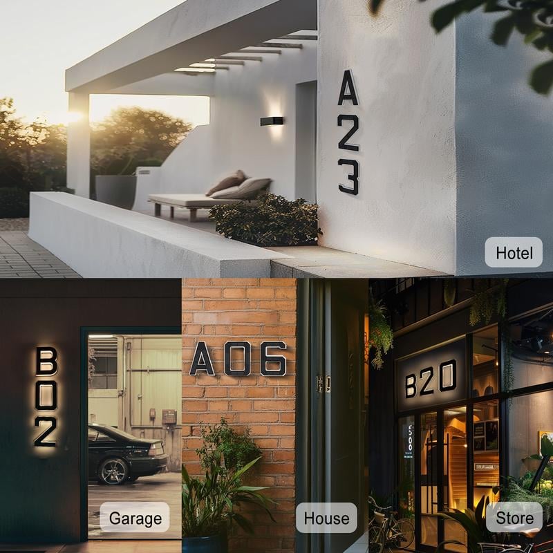 🔥Last Day 49% OFF🔥Solar Lighted House Numbers LED Numbers, Waterproof for Outside