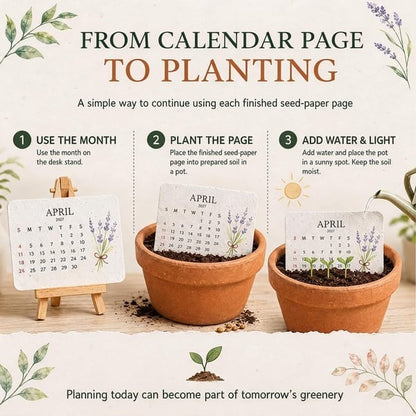 ✨🏆Early Holiday Sale 49% OFF🌱Eco-Friendly Plantable "Timeless" Seed Calendar 2027