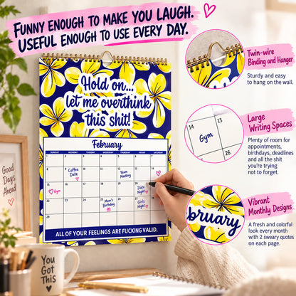 💓2027 Sweary Mental Health Calendar - Thoughtful Gift & DIY