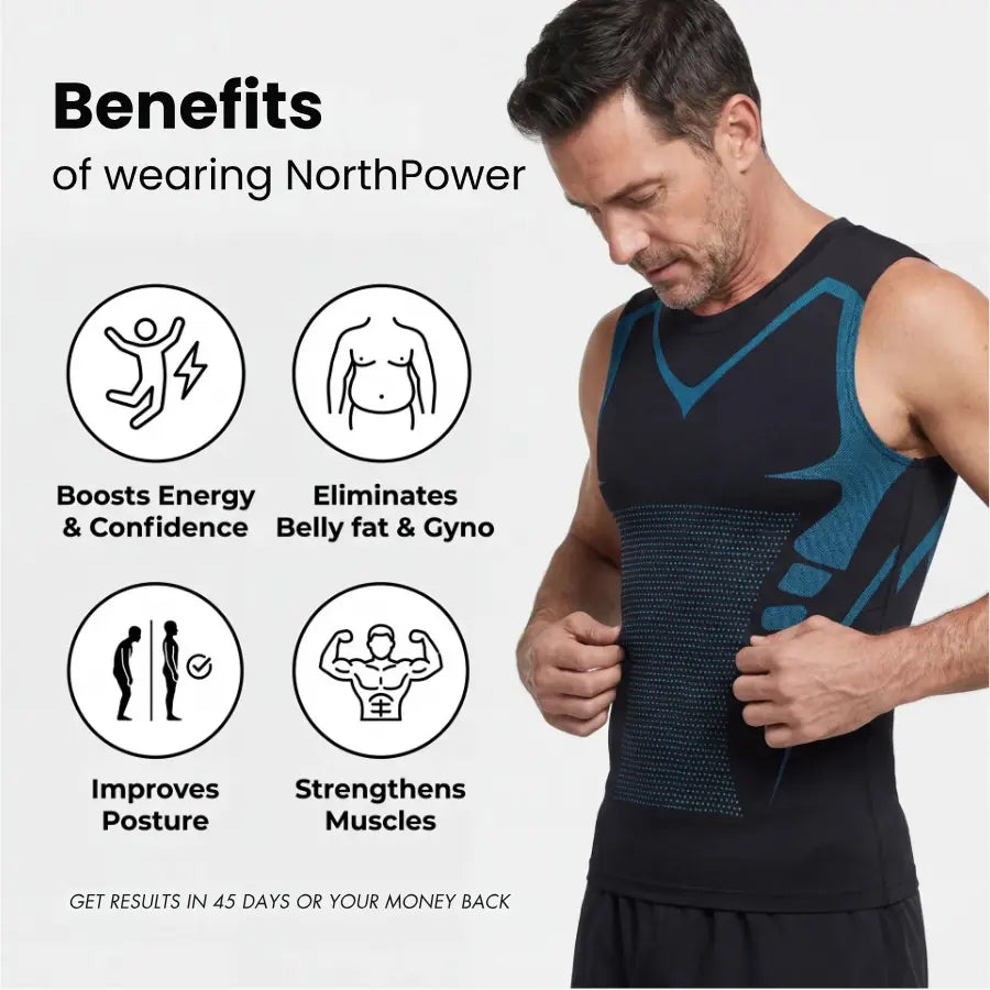 Compression tank under shirt