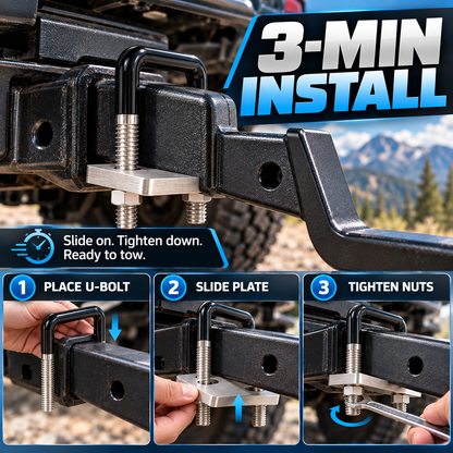 Ultimate Trailer Hitch Locking Stabilizer - Heavy-Duty Support & Anti-Rattle