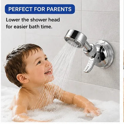 Adjustable Shower Head Holders Removable Suction Cup: Easy Installation & Strong Suction Cup