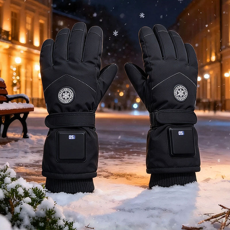 Winter Rechargeable Heated Gloves – 3 Heat Settings, Waterproof & Touchscreen