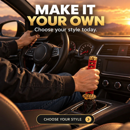 Katana-Style Gear Shift Handle - Unique Style & Interior Decoration