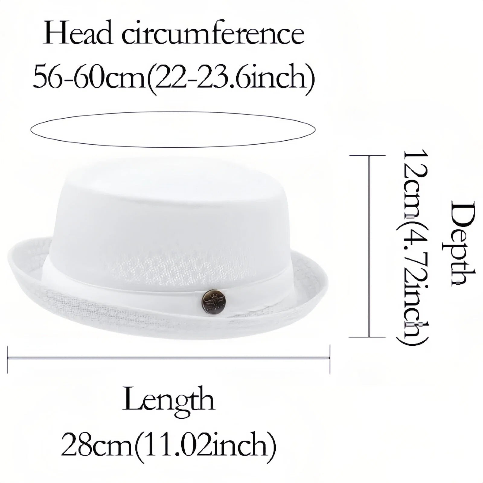 Unisex Breathable Mesh Pork Pie Hat