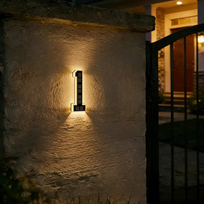 🔥Last Day 49% OFF🔥Solar Lighted House Numbers LED Numbers, Waterproof for Outside