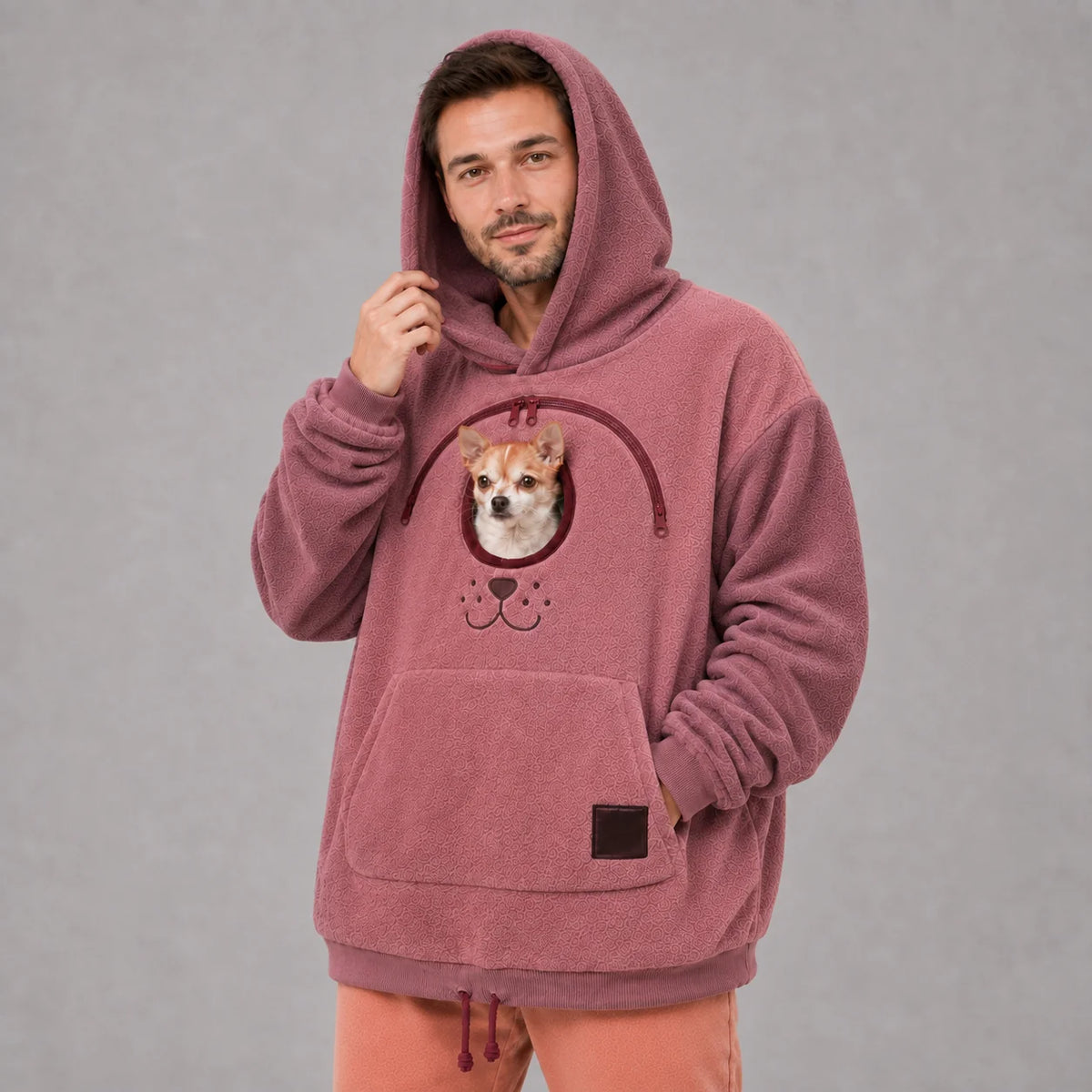Dog Tote Carier Hoodie