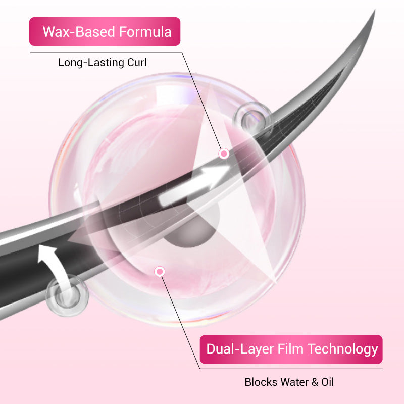 💕50% OFF NOW! Double-Ended Waterproof Lengthening & Curling Mascara, Cartoon-Like Voluminous Lashes, Smudge-Proof Long Lasting Eye Makeup, No Clumping Lash Mascara