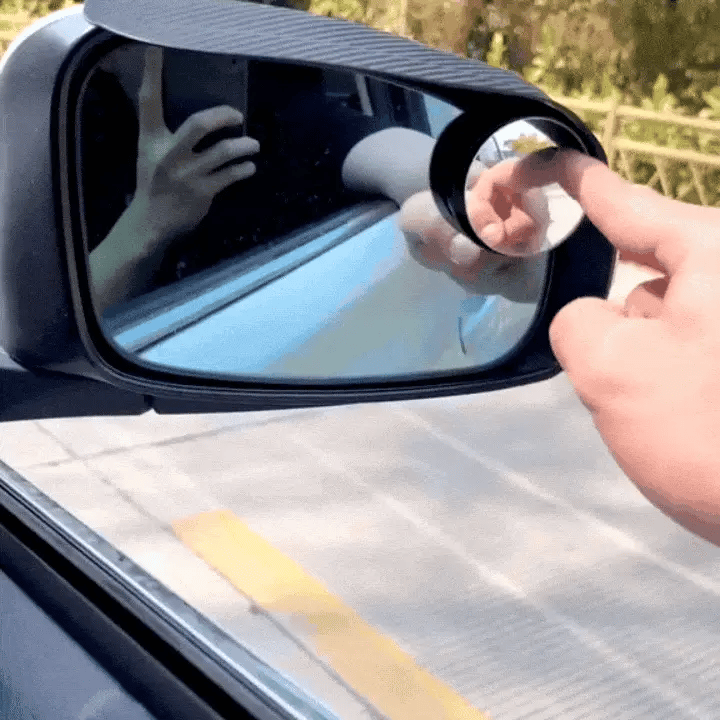 Car Rain Guard with Rearview Mirror