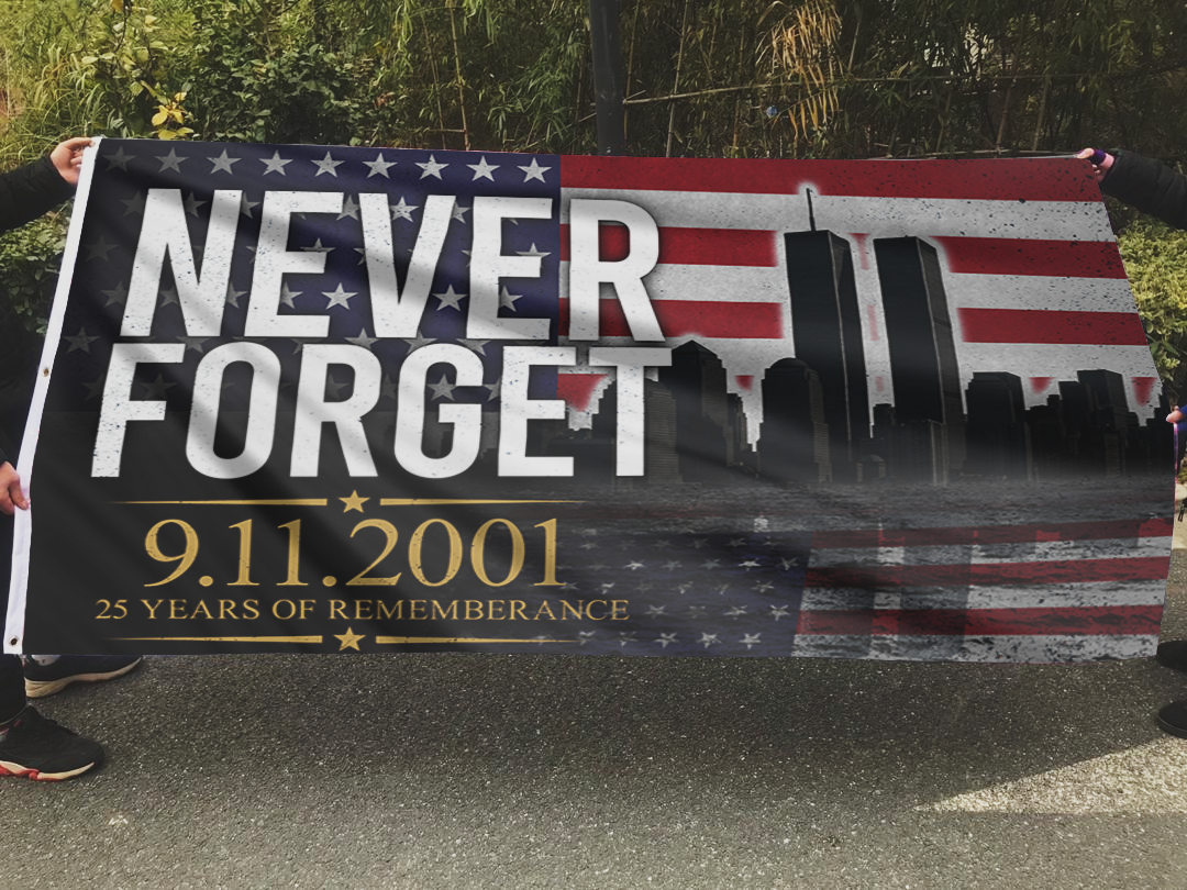 Never Forget 9.11.2001 Flag