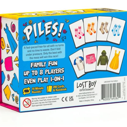 Piles! – Fast Family Card Game! – Christmas Gift Party Card Game Christmas For Kids, Friends and Families