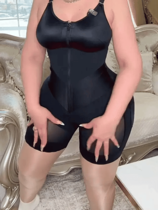 Sculpt & Smooth Front-Zip Full Body Shapewear Bodysuit